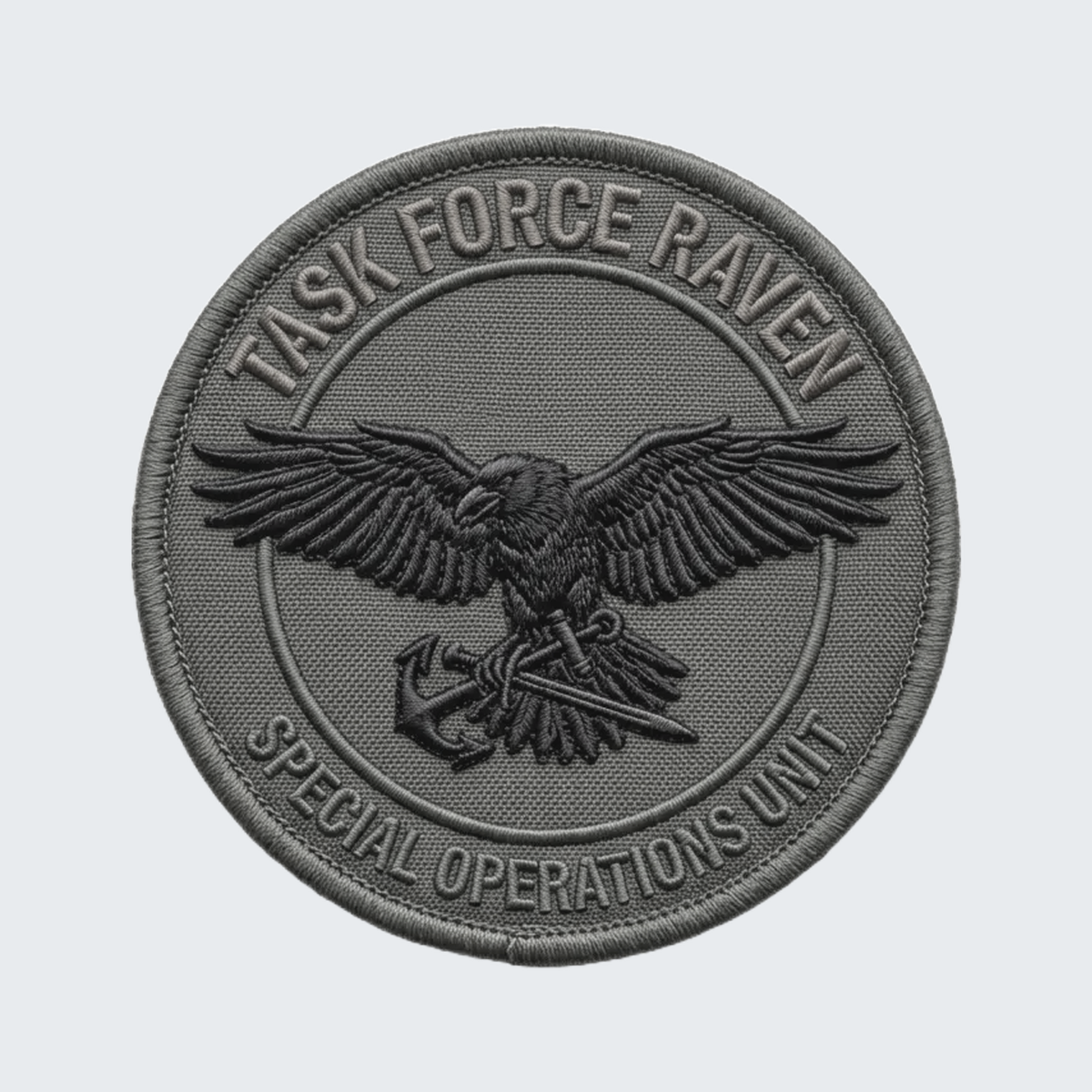 Flat design before 3D embroidered patch production