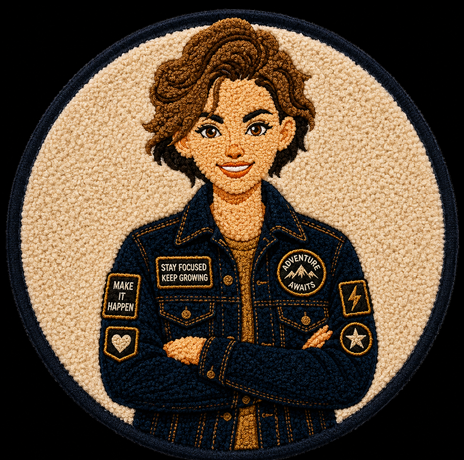 Finished custom chenille letterman patch