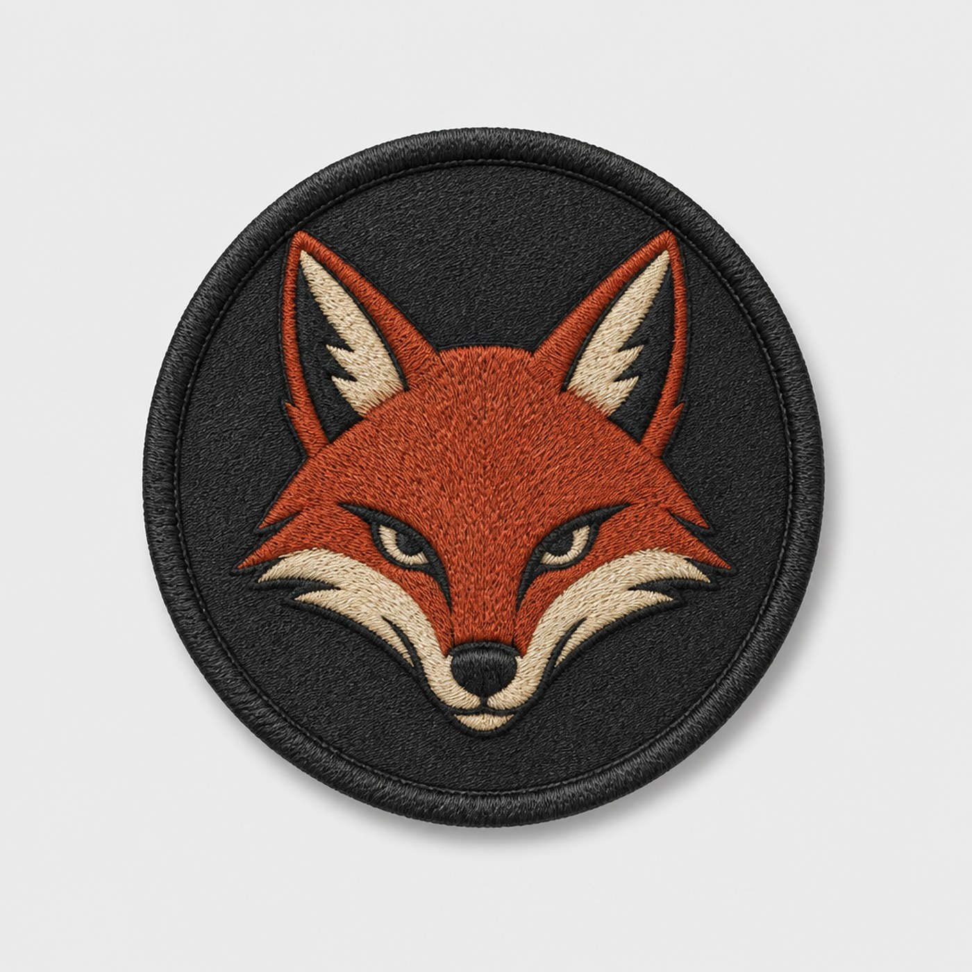 Custom embroidered fox patch