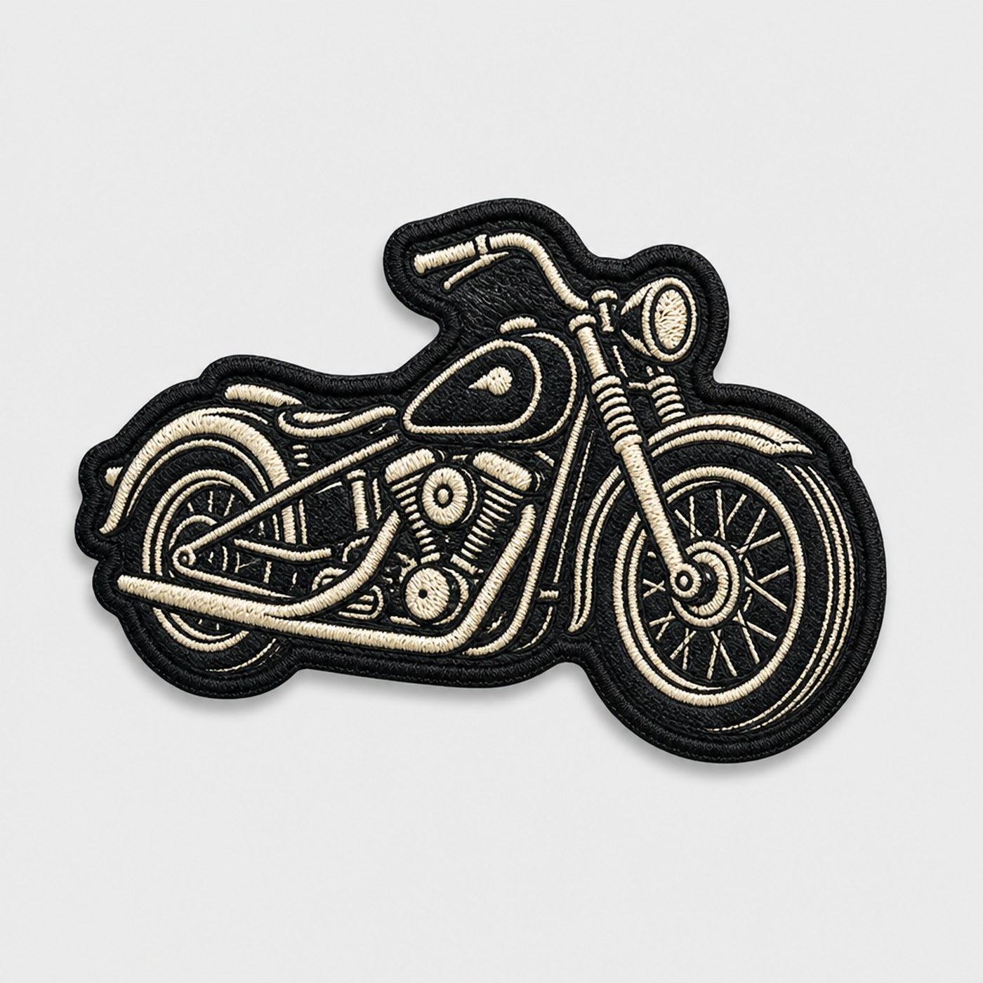 Custom embroidered motorcycle patch