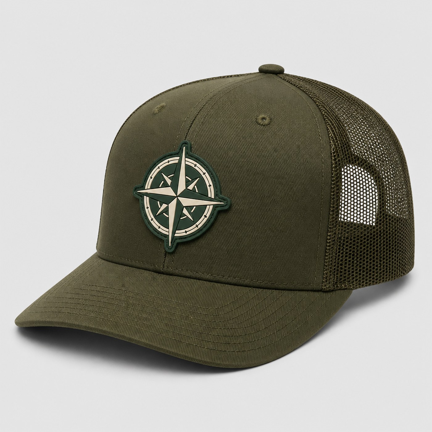 Custom trucker hat with PVC patch