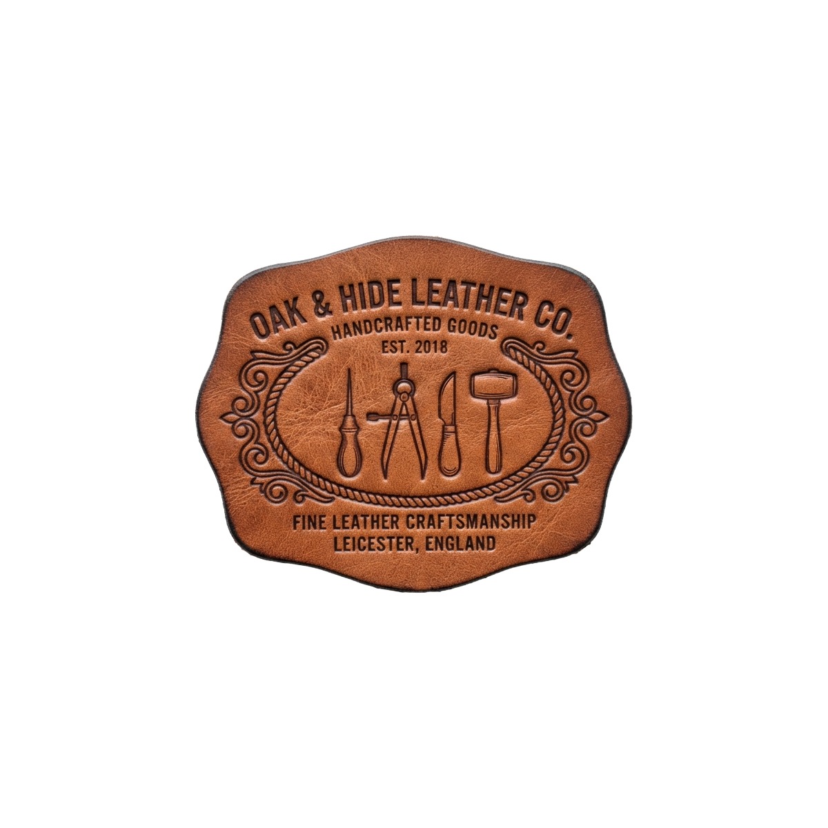 Custom leather patches for UK jackets and hats