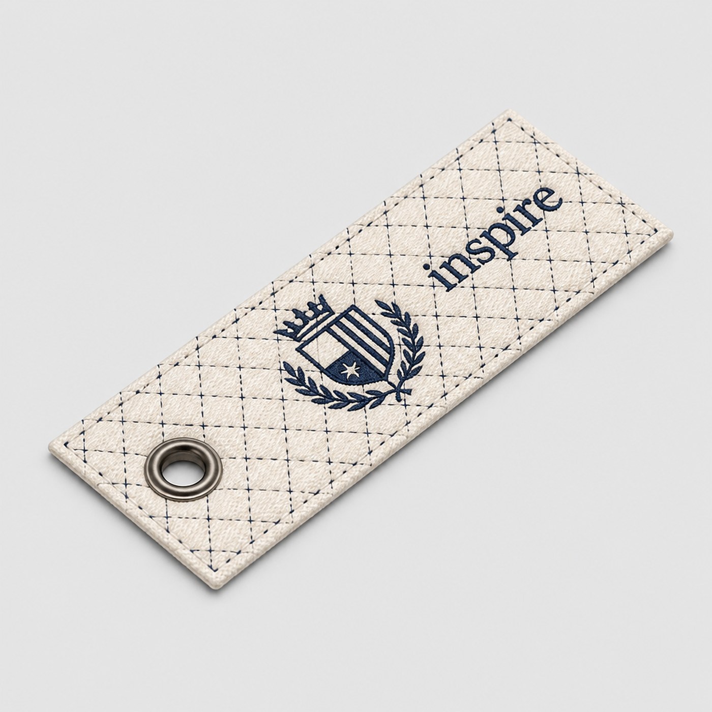 Custom embroidered luggage tag