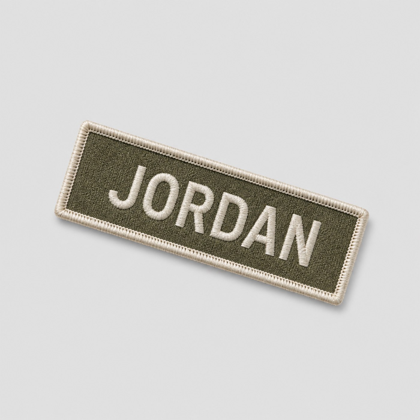 Custom embroidered name tape