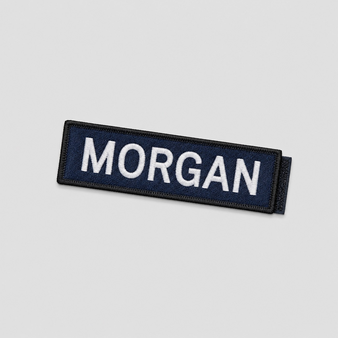 Custom hook-and-loop name tape
