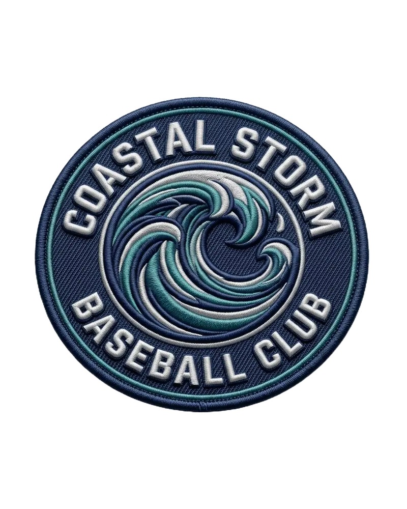 Custom 3D embroidered patch sample 1