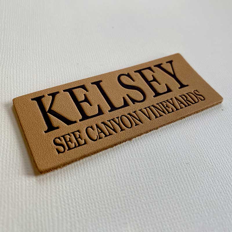 Custom leather patch sample 10