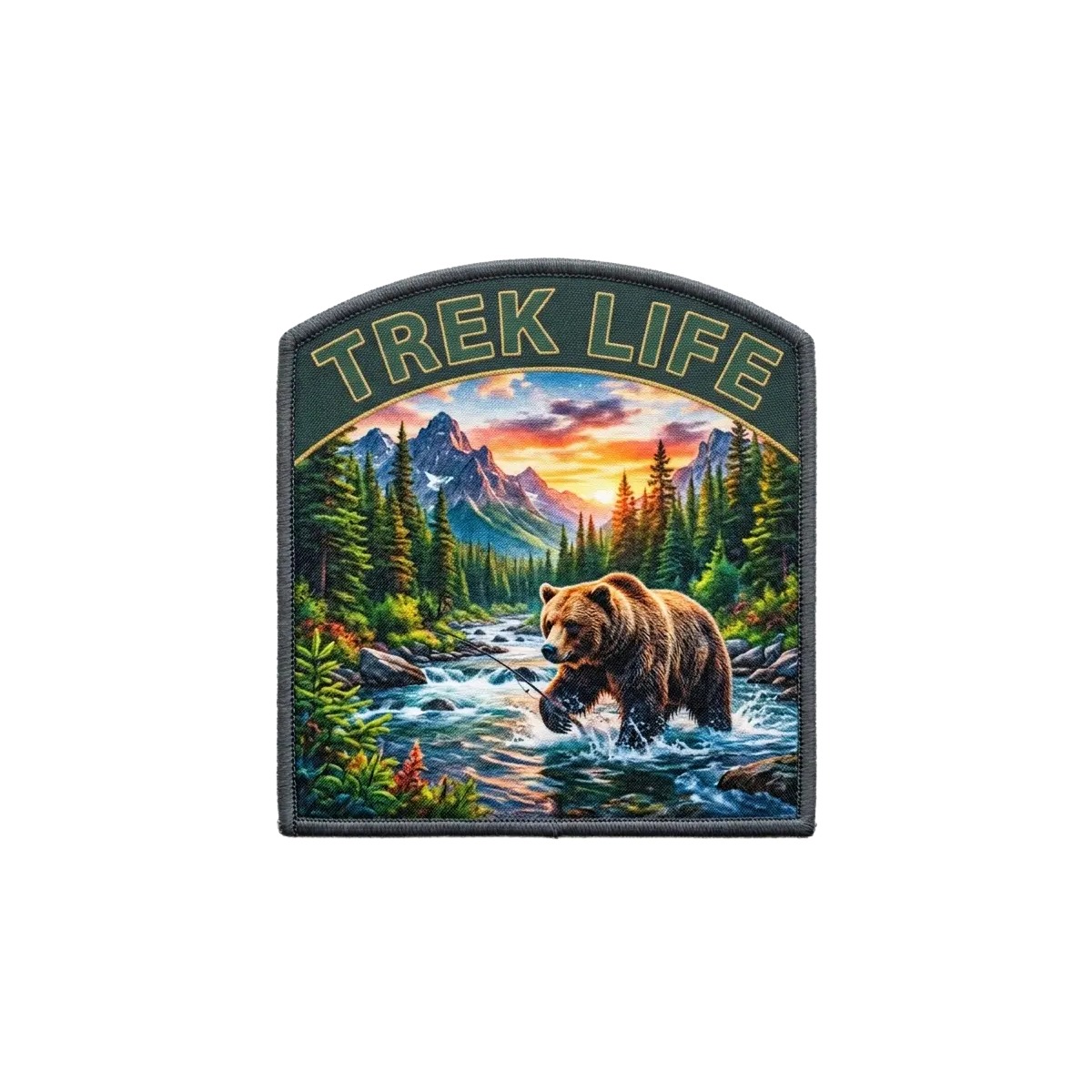 Collection of custom printed patches made for UK brands